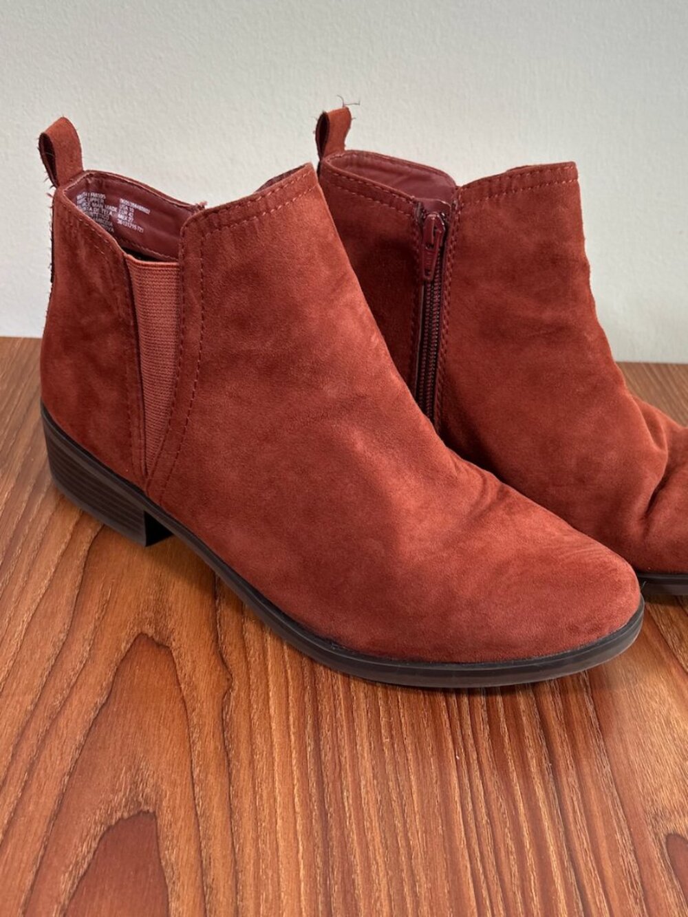 Burnt Orange Fall Bootie size 10